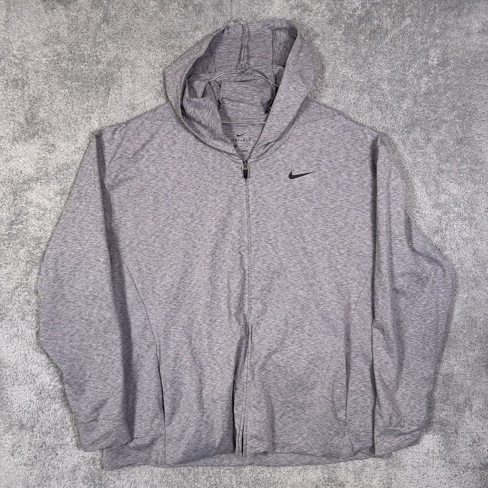 Nike Yoga Hoodie Mens 2XL XXL Full Zip Jacket Gym Fitness Workout DRI-FIT BQ2864